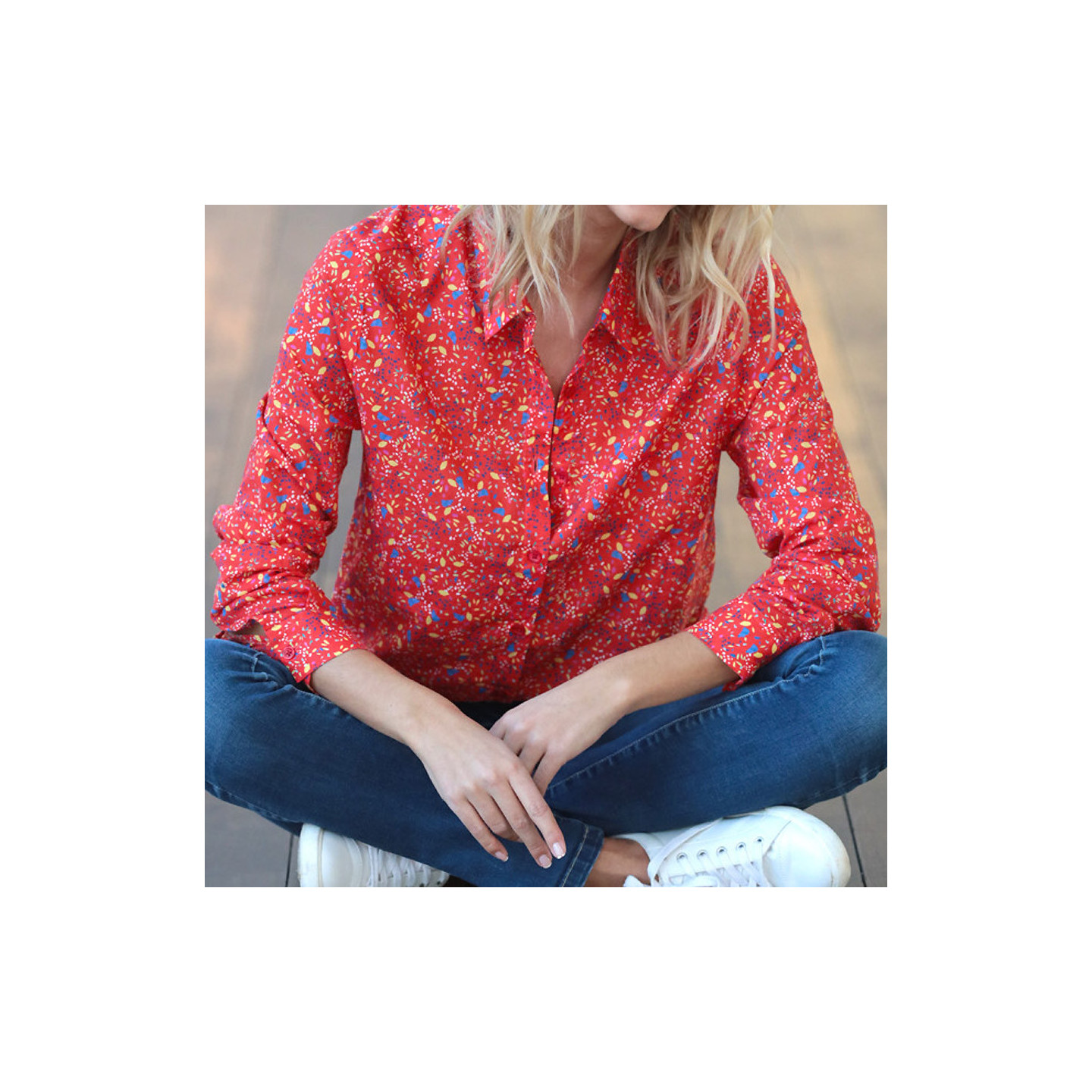 Out Of Ireland Red Printed Shirt