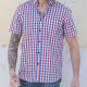 Out Of Ireland Blue And Red Vichy Short Sleeve Shirt