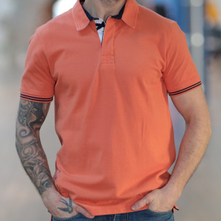 Out of Ireland Brick Pique Knit Polo