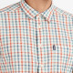 Barbour Ecru Blue Red Check Short Sleeve Shirt