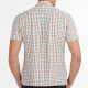 Barbour Ecru Blue Red Check Short Sleeve Shirt