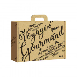 Gift Box Kraft Black Voyage Gourmand Large Model