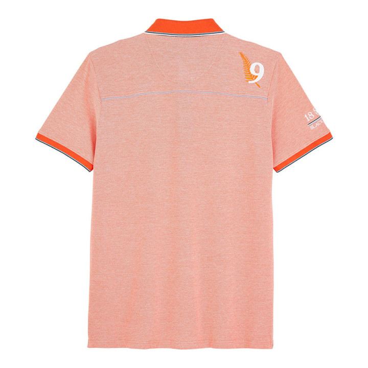 Black Wellis Orange Mouline Polo Shirt