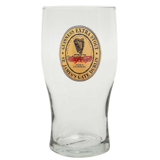 Guinness Label Pint Glass 568ml