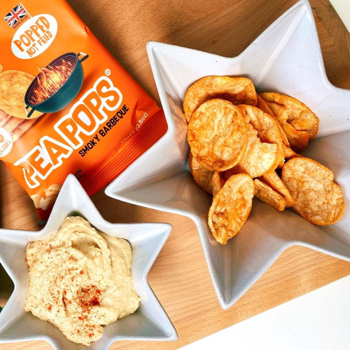 Pea Pops Chickpeas Chips Smoky Barbecue 80g