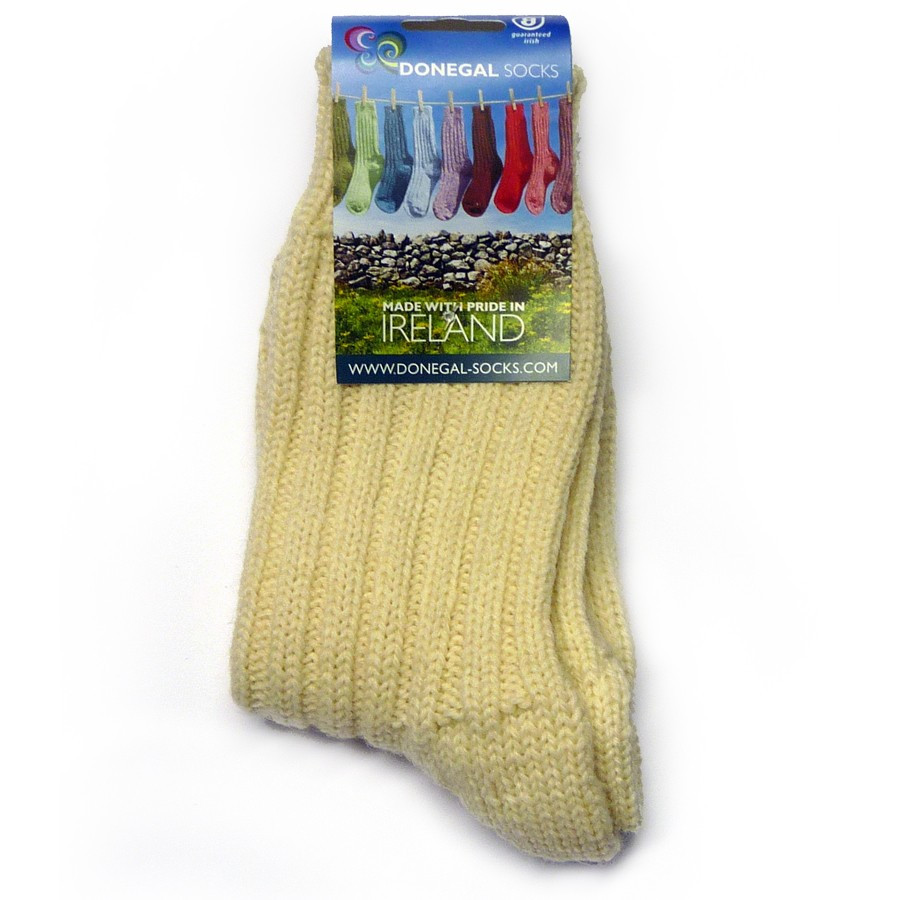 Chaussettes Courtes Ecrues Laine Donegal Socks - Chaussettes Femme - Le  Comptoir Irlandais