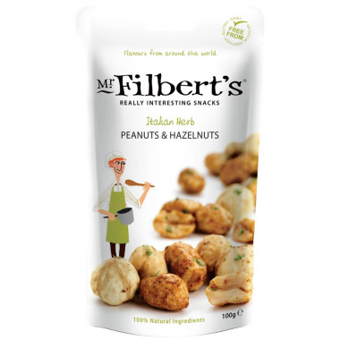 Mr Filbert's Italian Herb Peanuts & Hazelnuts 100g