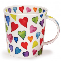 Mug Pois, Taches et Coeurs Dunoon 480ml