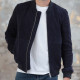 Out Of Ireland Navy Leather Jacket