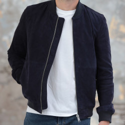 Blouson Cuir Marine Out Of Ireland
