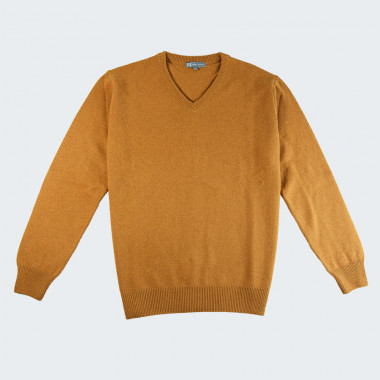 Best Yarn Curry V-neck Sweater