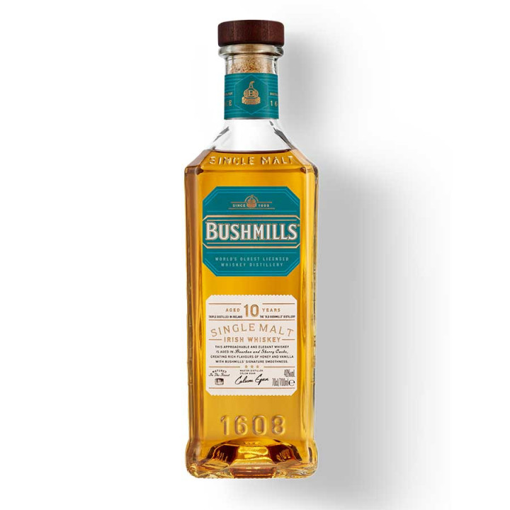 Bouteille Whiskey Bushmills 10 ans avec étui
