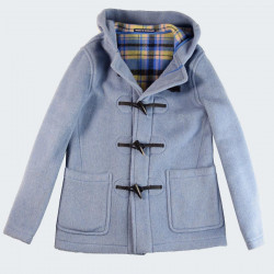 London Tradition Melissa Ice Blue Short Duffle Coat