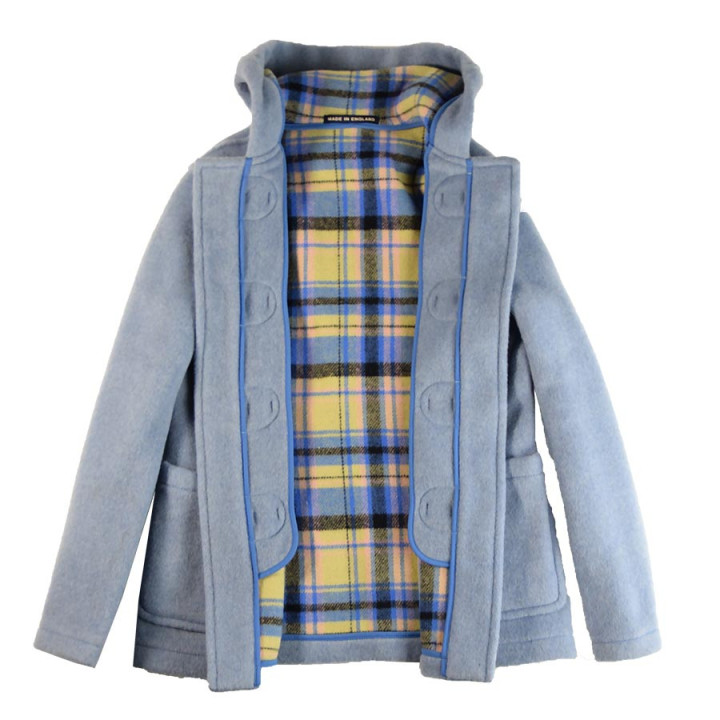 London Tradition Melissa Ice Blue Short Duffle Coat