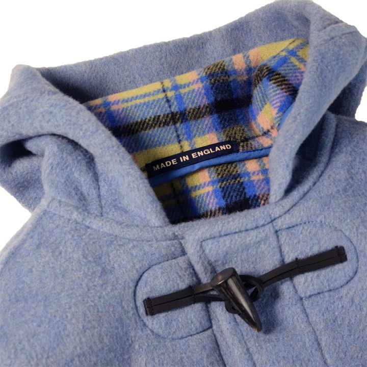 London Tradition Melissa Ice Blue Short Duffle Coat