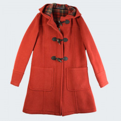 Duffle-Coat Fiona Orange Brique London Tradition