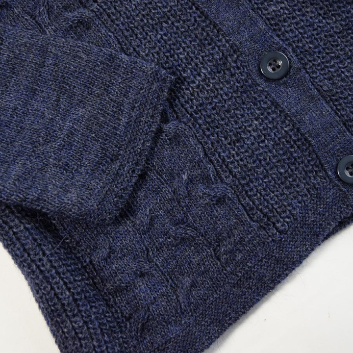 Cardigan Boutonné Bleu Jean Out of Ireland