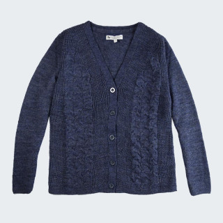 Out of Ireland Denim Blue Buttoned Cardigan