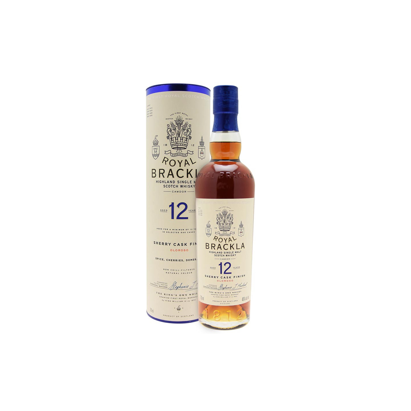 Royal Brackla 12 ans Oloroso Sherry Cask Finish 70cl 46°
