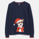 Tom Joules Festive Navy Dog Jumper