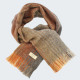 Mucros Weavers Alpaga and Merino Orange and Grey Scarf