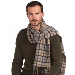 Barbour Tartan Dress Lambswool Scarf