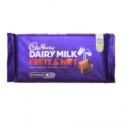 Tablette Cadbury aux Raisins et Noisettes 180g