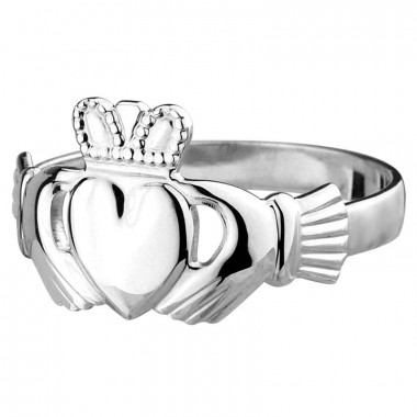 Bague Argent Claddagh Homme