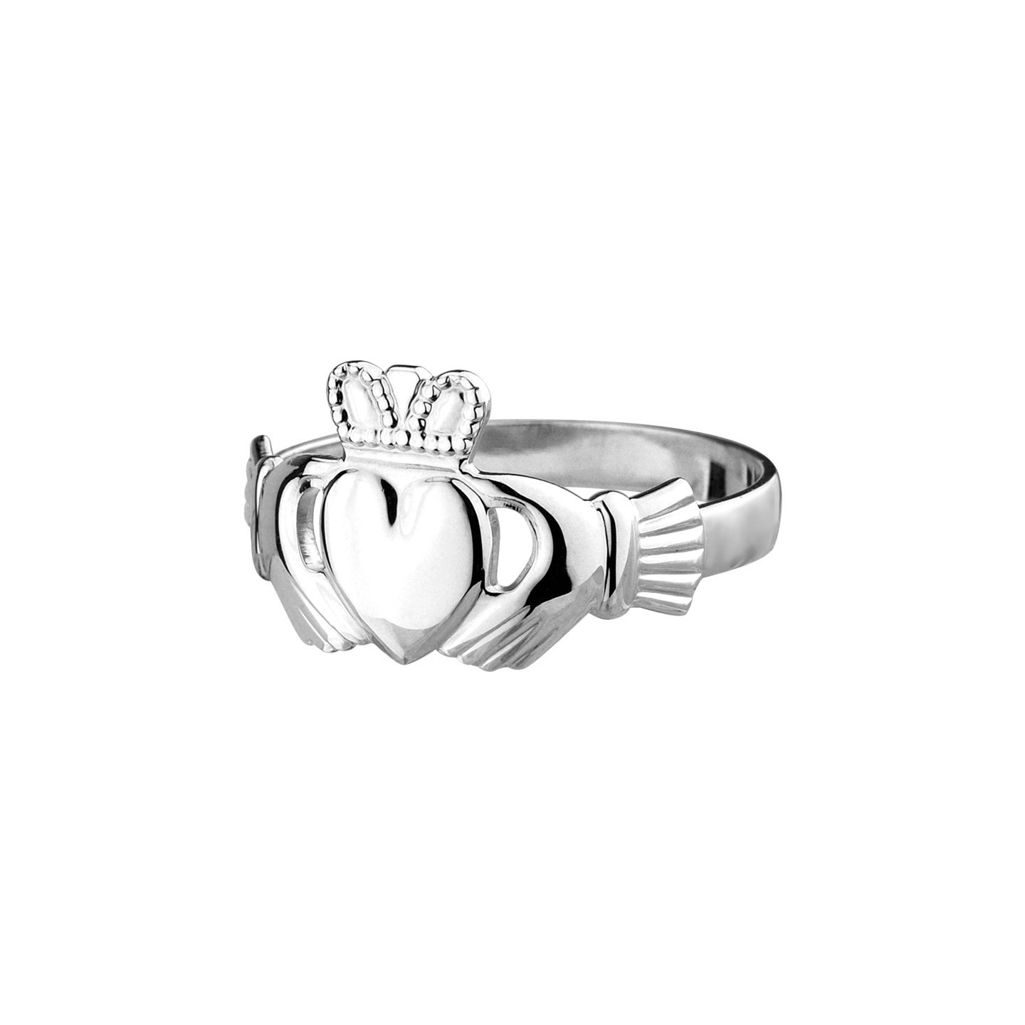 Silver Men Claddagh Ring