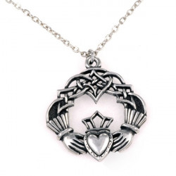 Claddagh Tin Pendant