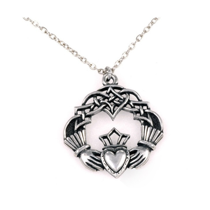 Pendentif Claddagh Etain