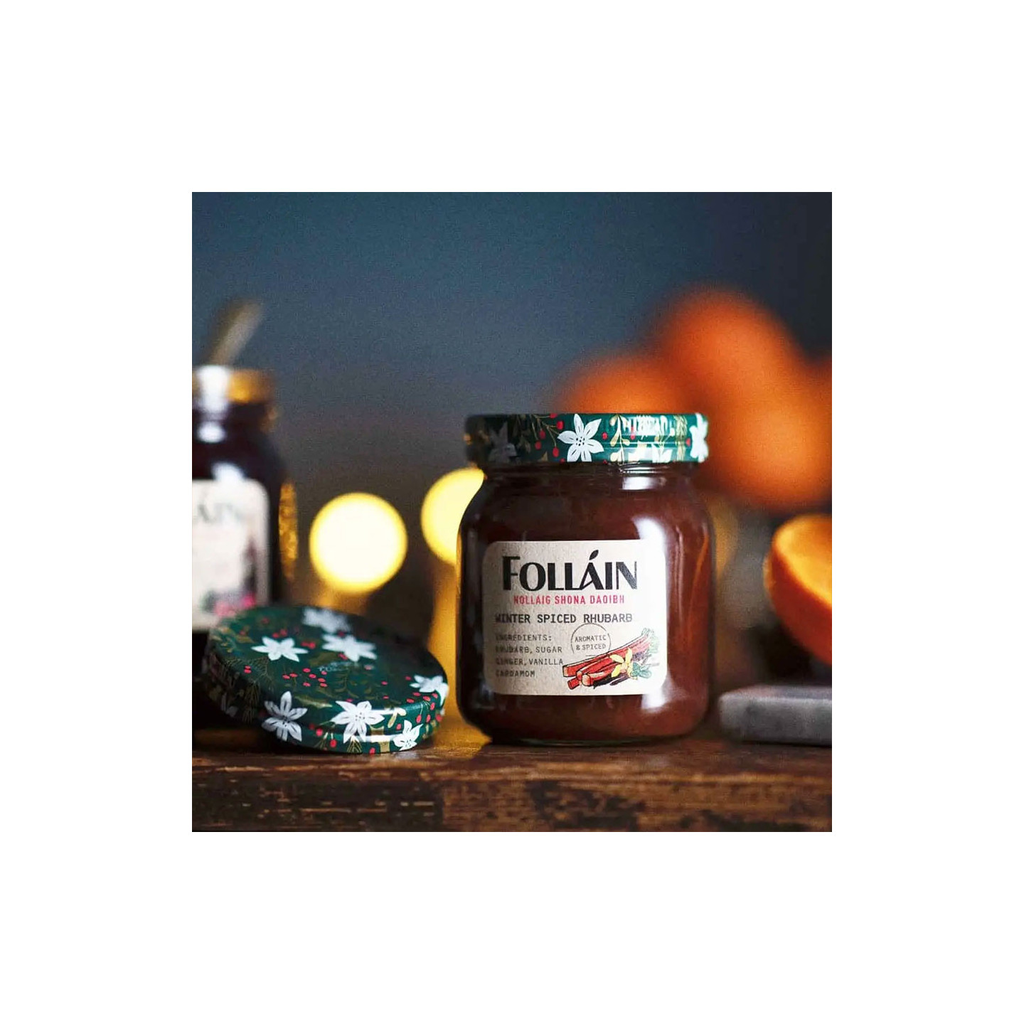 Folláin Winter Spiced Rhubarb Preserve 350g
