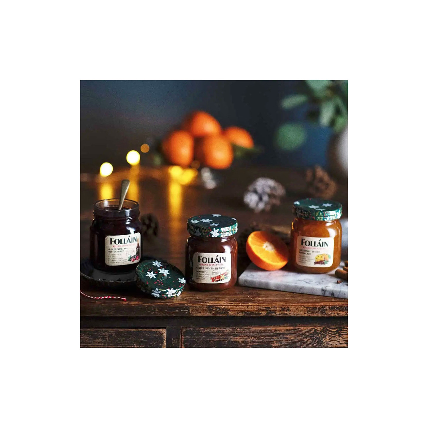 Folláin Winter Spiced Rhubarb Preserve 350g