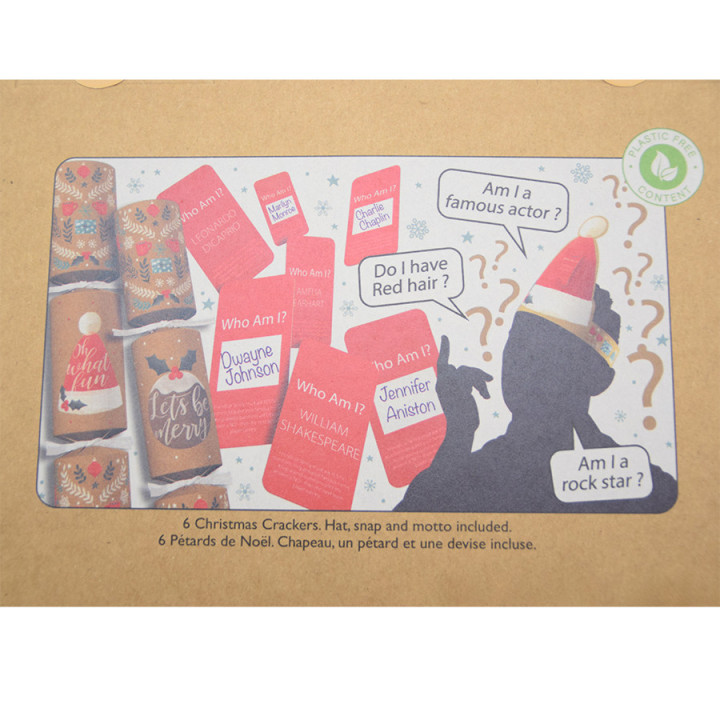 Tom Smith Game Kraft Party Crackers x6