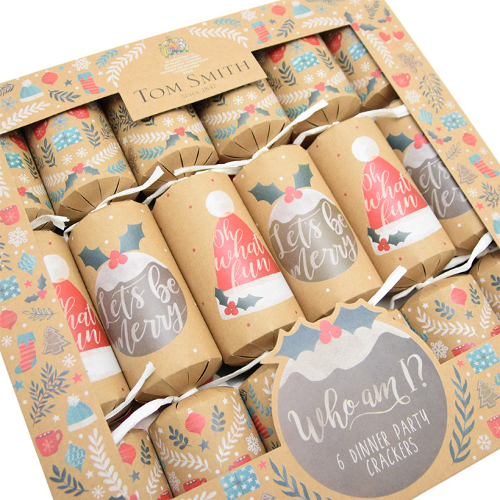 Tom Smith Game Kraft Party Crackers x6