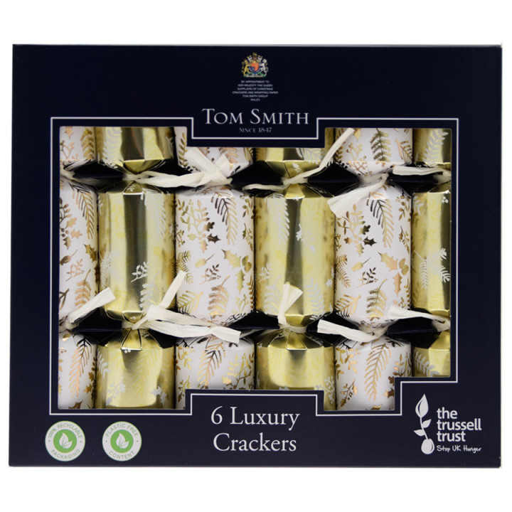 Party Crackers Mini Luxury Gold x6 Tom Smith