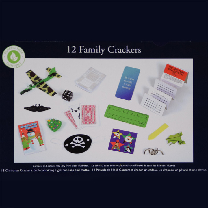Party Crackers Family Silver and White x12 Tom Smith