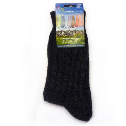 Chaussettes Courtes Anthracite Laine Donegal Socks