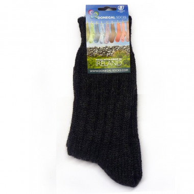 Donegal Socks Dark Grey Short Wool Socks
