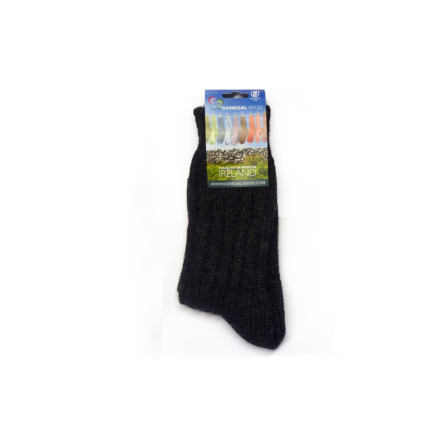 Donegal Socks Dark Grey Short Wool Socks