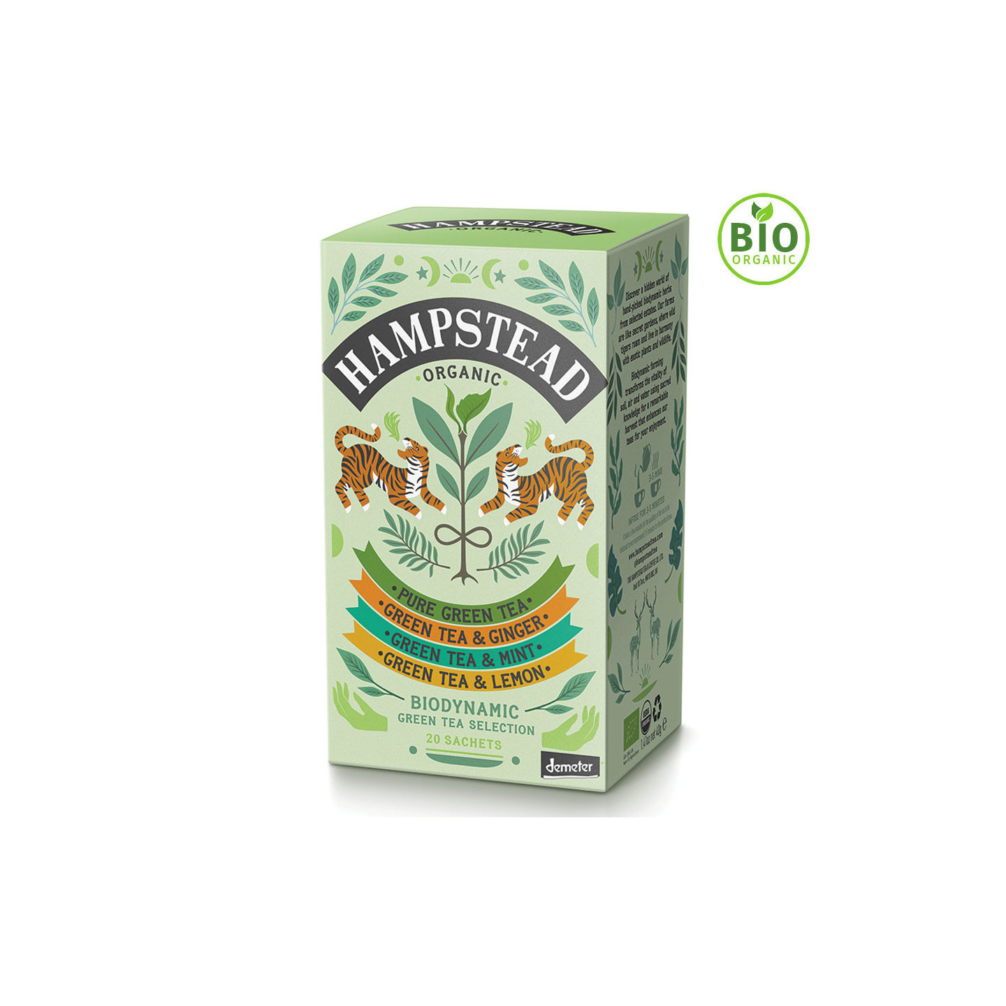 Sélection Thé Vert Hampstead Tea 20 sachets