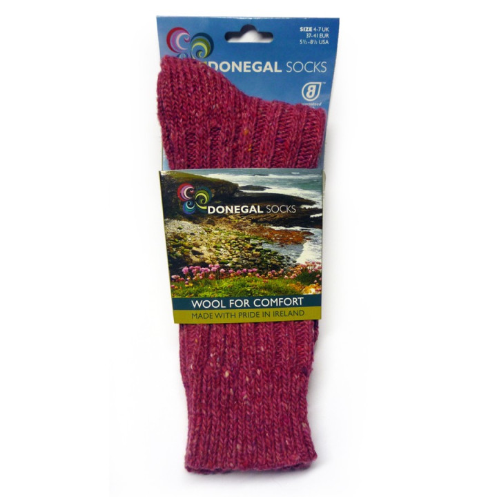 Chaussettes Courtes Roses Laine Donegal Socks