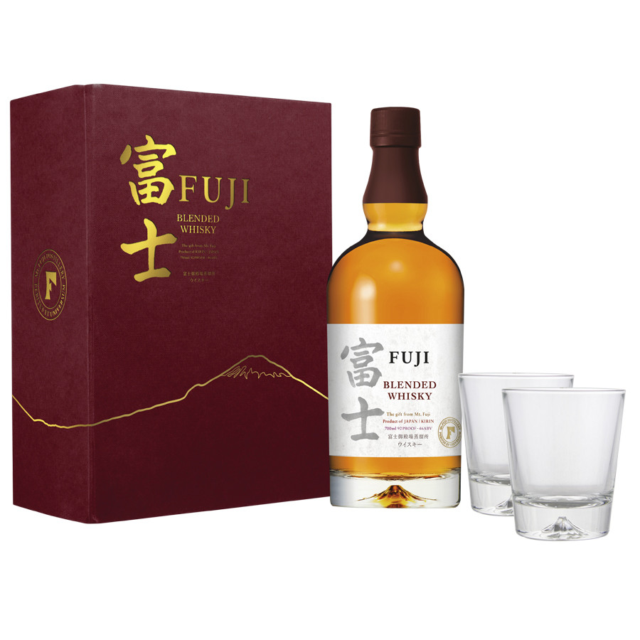 Coffret Fuji Sanroku Blended Whisky 70cl 46° + 2 Verres - Japon