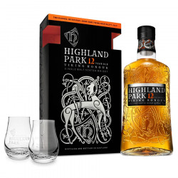 Highland Park 12 ans 70cl 40° + 2 glasses