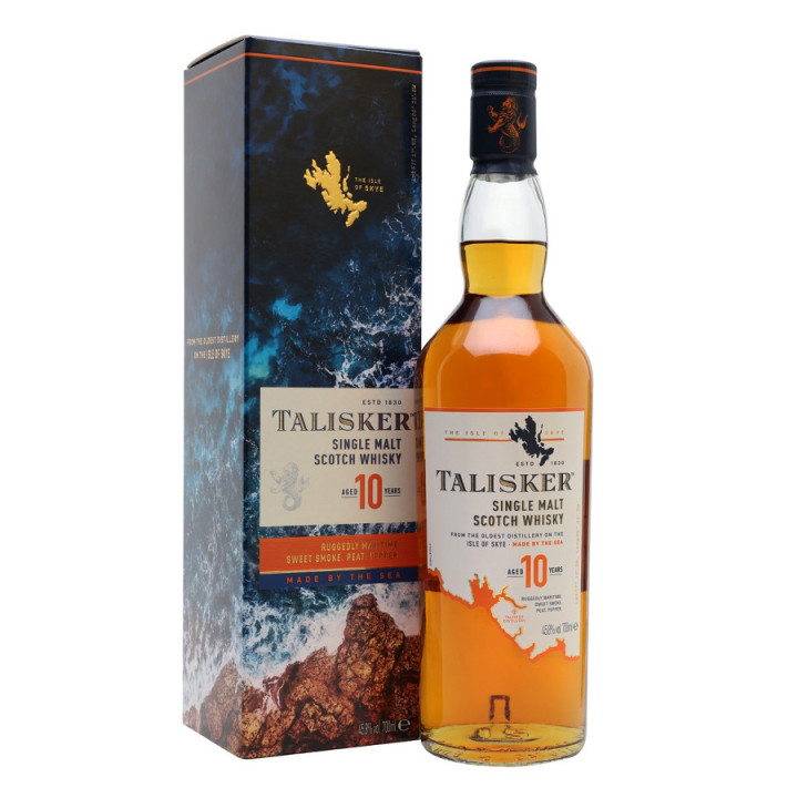 Whisky Talisker 10 ans 70cl 45.8'