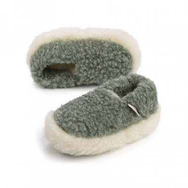 Chaussons Siberian en Laine Vert Clair Alwero