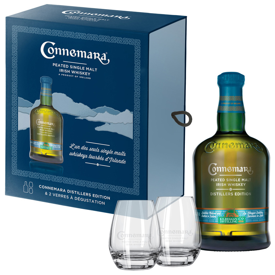 Connemara Distillers Edition Coffret 2 verres 70cl 43° - Irlande - Le  Comptoir Irlandais