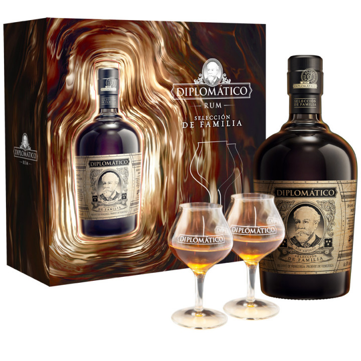 Rhum Diplomatico Seleccion de la Familia 70cl 43° + 2 Verres