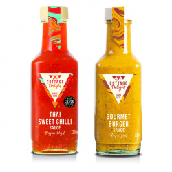 Cottage Delight Burger Sauce and Thai Sauce Duo 2x220ml
