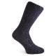 Donegal Socks Mottled Dark Purple Short Wool Socks